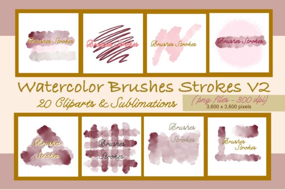 Elevate Designs with Watercolor Brush Strokes