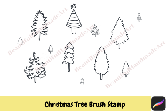 Evaluating Procreate Brush Stamps Christmas Tree for Digital Holiday Design