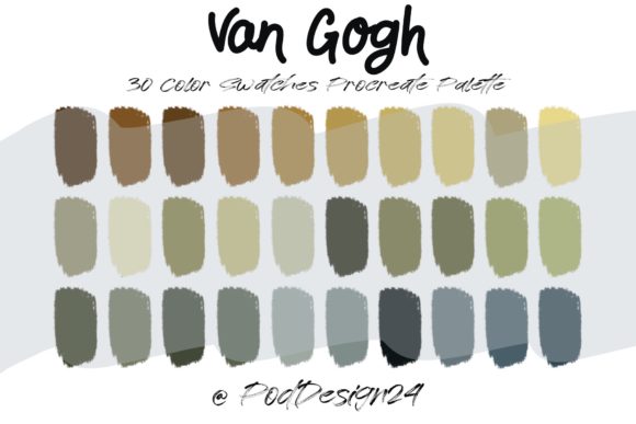 Evaluating the Procreate Color Palette Van Gogh for Digital Artists