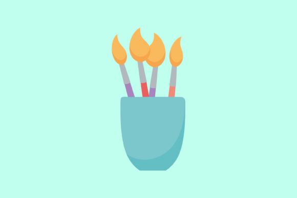 Furniture Vector Icon Paint Brushes Guide