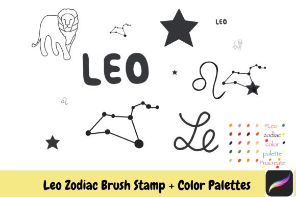 Leo Zodiac Procreate Brush Stamps Color: A Practical Review for Digital Creators