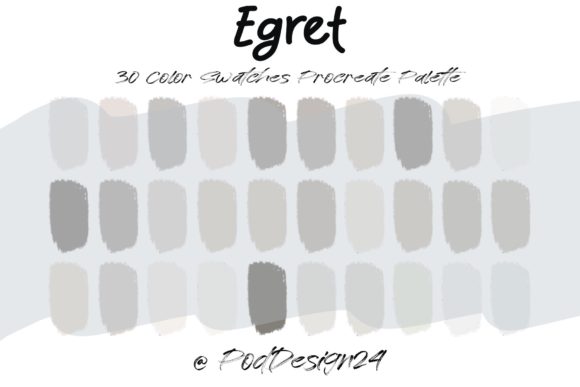 Mastering Minimalism: Elevating Your Digital Art Workflow with the Procreate Color Palette Egret