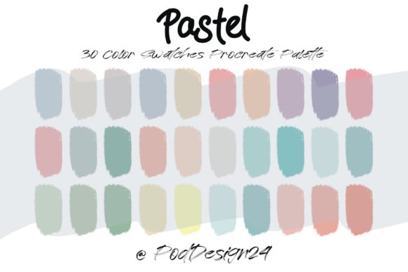Mastering Soft Tones with the Procreate Color Palette Pastel Collection