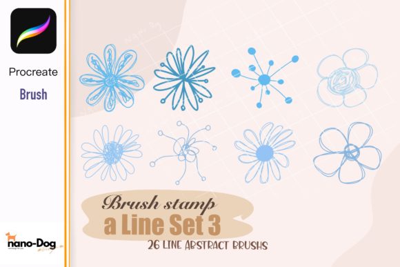 Procreate Brush Cute Line Set 3: Elevating Digital Design with Precision and Charm