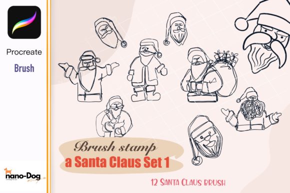 Procreate Brush Stamp Santa Claus: Streamlining Holiday Design Workflows
