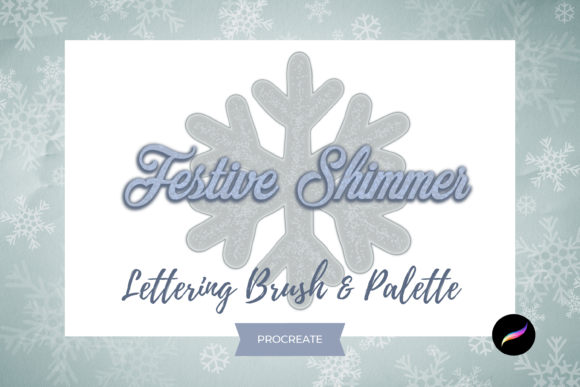 Shimmer Lettering Brush for Procreate