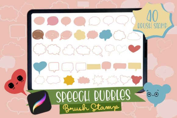 SPEECH Bubbles Procreate Brush Stamp: Elevating Digital Communication in Modern Design