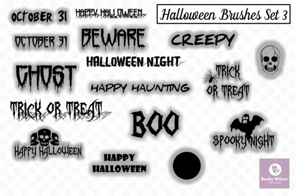Strategic Creative Assets: Maximizing Value with Halloween SVG and Brushes Set 3