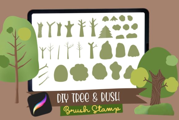 Streamline Your Digital Art with the DIY Tree Procreate Brush Stamp